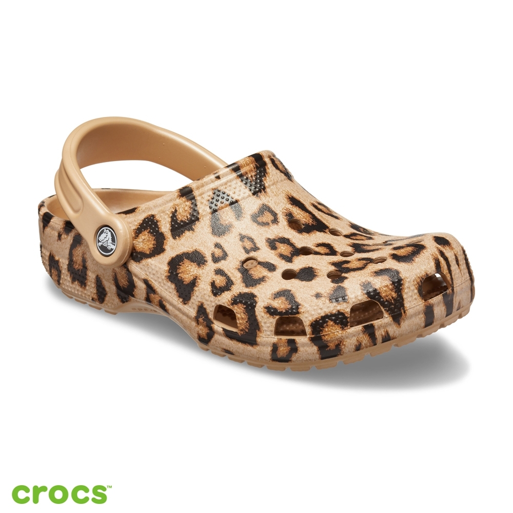 Crocs 卡駱馳 (中性鞋) 經典豹紋印花克駱格 205838-98R