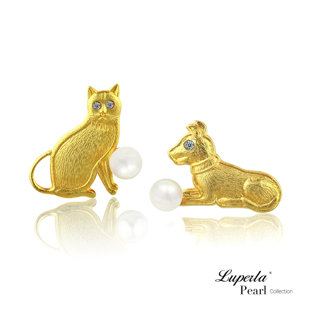 大東山珠寶 L&H Luperla 貓貓狗狗 別針領飾組 時尚點綴 有你們的陪伴
