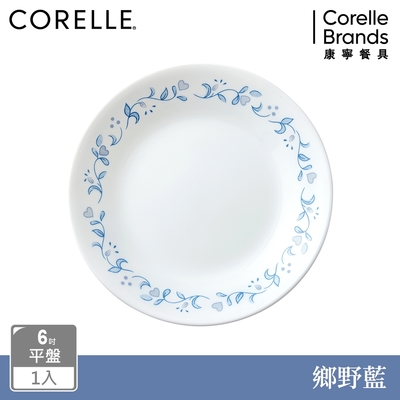 【美國康寧】CORELLE 鄉野藍6吋平盤