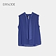 EPISODE - 百搭絲帶綁帶設計無袖雪紡上衣（藍） product thumbnail 1