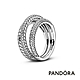 【Pandora官方直營】密鑲寶石蛇鏈紋三圈戒指-絕版品 product thumbnail 1