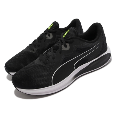 Puma 慢跑鞋 Twitch Runner 男鞋 網布 輕量 透氣 基本款 穿搭 黑 白 37628901