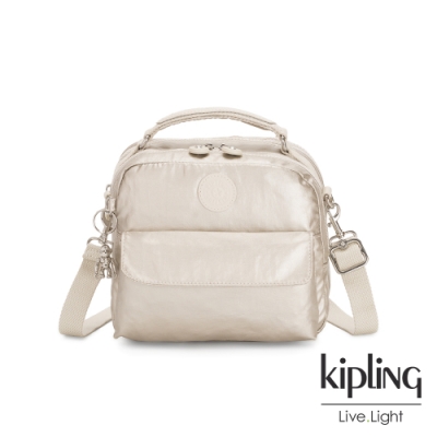 Kipling 星光流沙金兩用側背後背包-CANDY