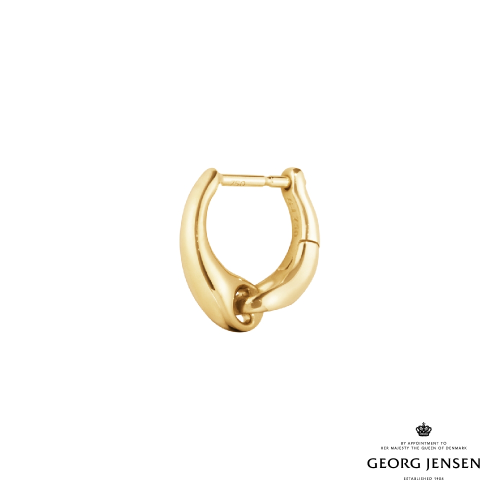 Georg Jensen 喬治傑生REFLECT 耳環，小號-18K黃金| 耳環/其他| Yahoo