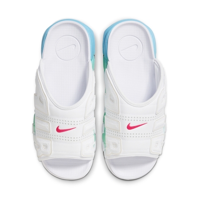 NIKE AIR MORE UPTEMPO SLIDE 男休閒拖鞋-白藍粉-FN3437161