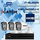 昌運監視器 可取組合 KMQ-0428EU-K 4路 5MP DVR 錄影主機 + IT-BL2888 2MP 全彩同軸音頻管型攝影機*3 product thumbnail 1