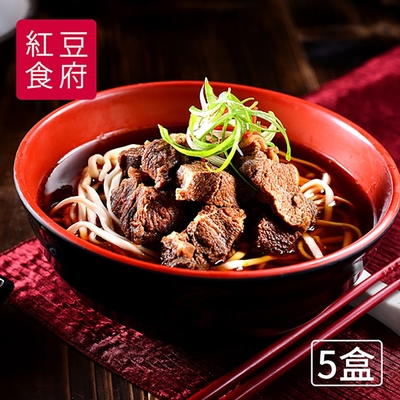 紅豆食府 紅燒牛肉麵(每盒500g，共5盒)