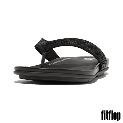 【FitFlop】GRACIE 水鑽夾腳涼鞋 -女(黑色)