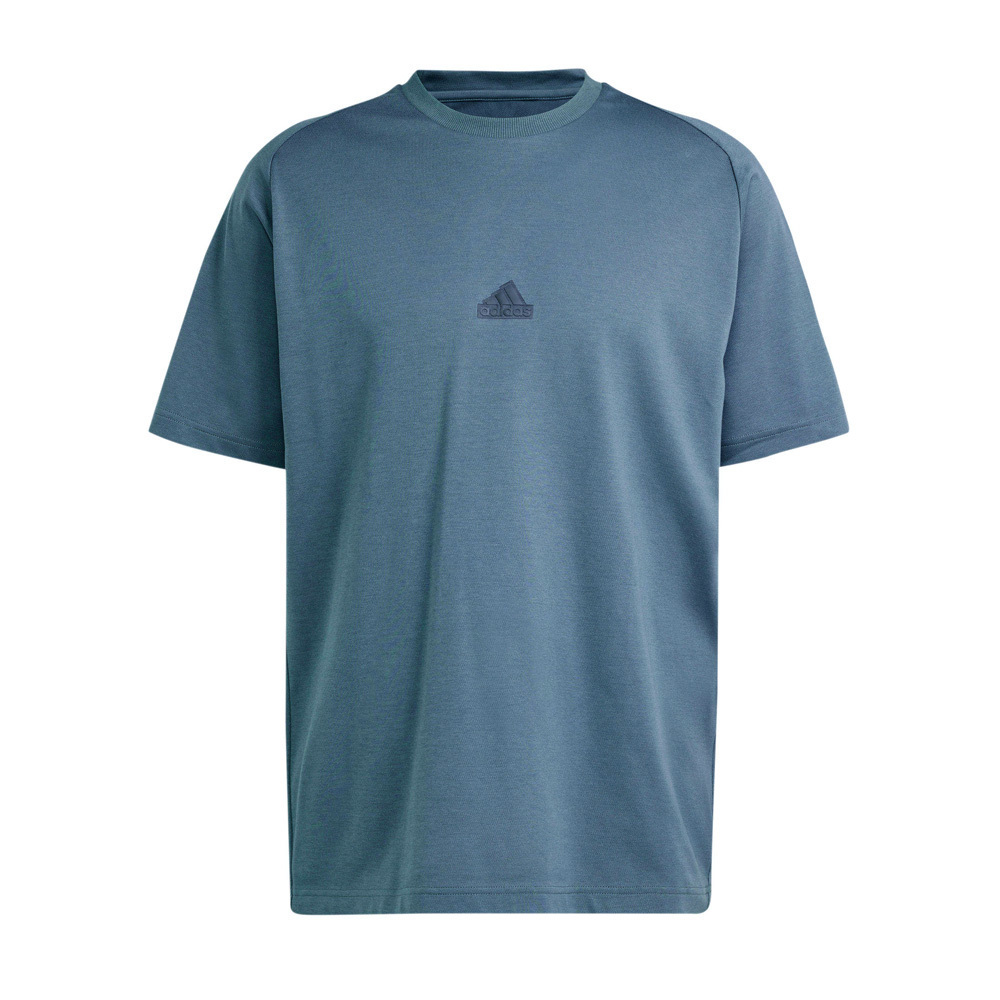 Adidas M Z.N.E. Tee [IS8358] 男 短袖 上衣 T恤 運動 休閒 簡約 百搭 寬鬆 舒適 藍綠