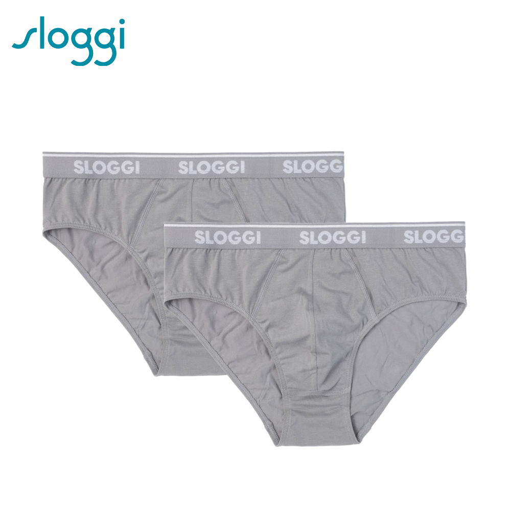 sloggi Men Go ABC系列男士三角褲2件包 石灰色 C76-941 GR