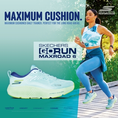 skechers 女鞋 慢跑鞋 慢跑系列 go run max road 6 - 172078bllm