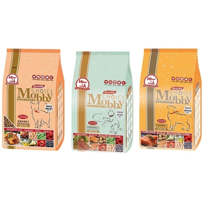 美國Mobby莫比自然食 愛貓無穀配方(1.5kg*2包=3kg)(購買第二件贈送寵物零食x1包)