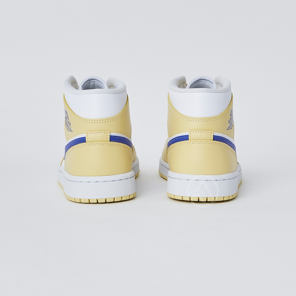 Nike Jordan 1 Mid Lemon Wash 女鞋鵝黃色穿搭喬丹休閒鞋BQ6472-701