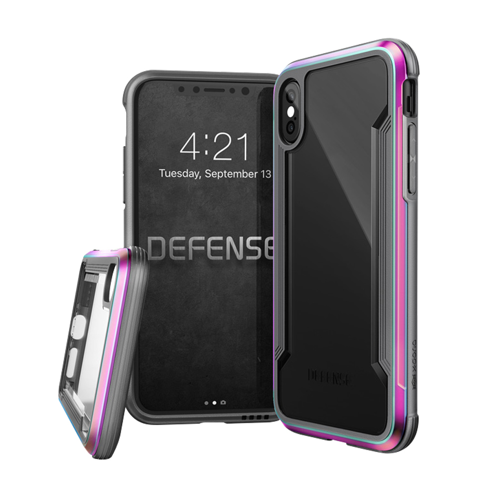 DEFENSE 刀鋒極盾II iPhone X 耐撞擊防摔手機殼(繽紛虹)