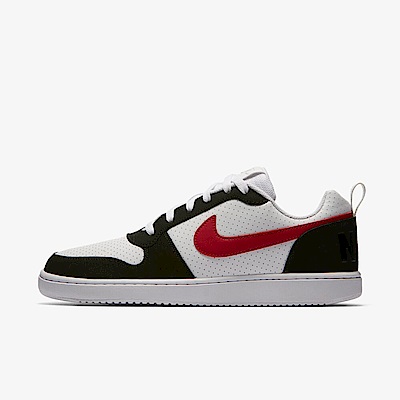 Nike Court Borough Low [838937-102] 男 休閒鞋 運動 基本款 皮革 低筒 白黑紅