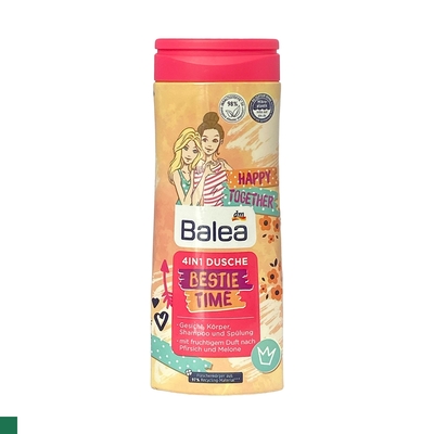 BALEA 兒童4合1洗護髮沐浴潔面完美時光 300ml