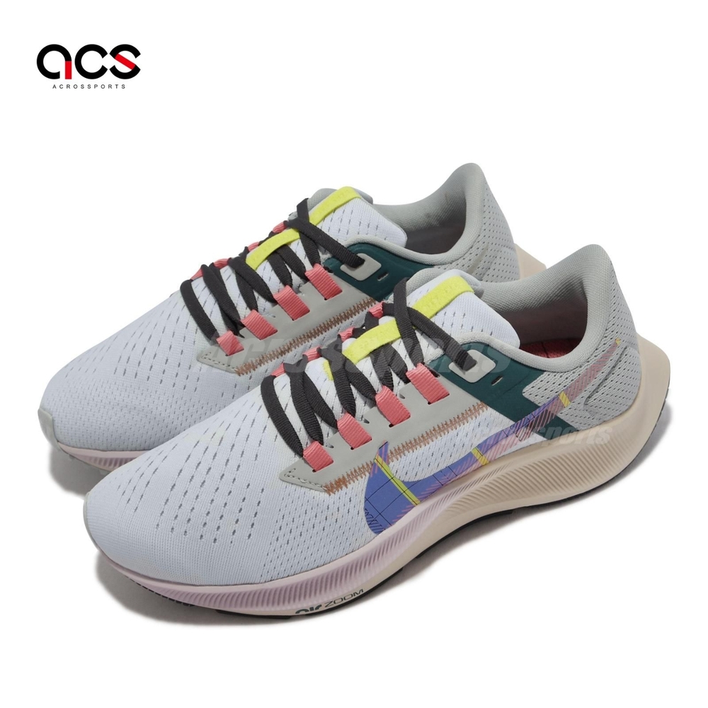 Nike 慢跑鞋 Zoom Pegasus 38 PRM 女鞋 氣墊避震 路跑健身 React科技 運動穿搭 藍 DC8796400