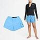 Nike 短褲 Voyage Cover-Up 女款 藍 黑 Swim 泳裝 泳褲 可條腰帶 拉鍊口袋 游泳 NESSE321-486 product thumbnail 1