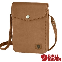 【Fjallraven 北極狐】Greenland Pocket 旅行隨身袋.側背包.斜背包.單肩包.證件錢包_23156-228 卡其棕