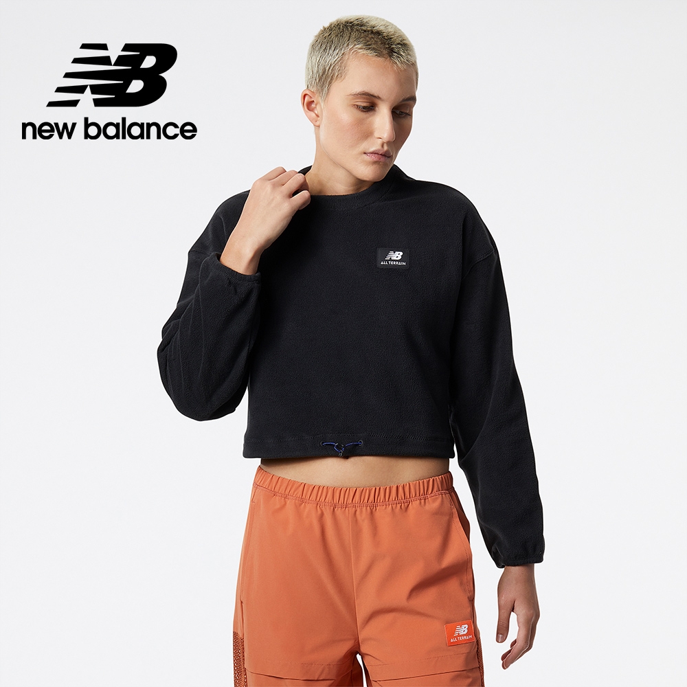 [New Balance]刷毛上衣_女性_黑色_WT21506BK