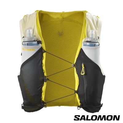 官方直營 Salomon ADV SKIN 5 水袋背包組 香草白/黑