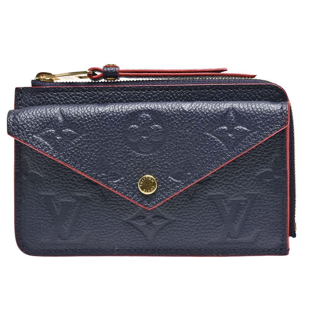 LOUIS VUITTON Empreinte Recto Verso Card Holder Marine Rouge