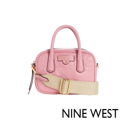 NINE WEST COSETTE 衍縫手提斜背包-芭比粉(137272)