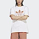 Adidas Trefoil T-Shirt IA4818 男 短袖上衣 T恤 亞洲版 休閒 經典 三葉草 白 粉橘 product thumbnail 1