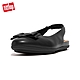 【FitFlop】ALLEGRO BOW LEATHER SLINGBACKS蝴蝶結造型露跟平底鞋-女(靓黑色) product thumbnail 1