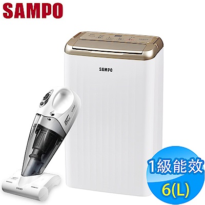 SAMPO聲寶 6L 1級清淨除濕機 AD-WB712T + 奇美吸塵器 VC-HB4LH0