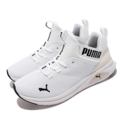 Puma 慢跑鞋 Enzo 2 Uncaged 襪套式 女鞋 透氣網布 穩固包覆感 運動休閒 緩震 白 黑 195106-07