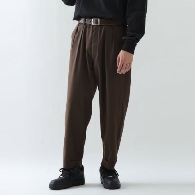 KANGOL長褲寬版錐型褲(5色) -ZIP日本男裝