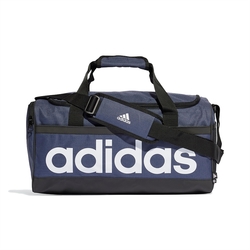 Adidas Linear Duffel S 男款 深藍色 大Logo 運動 旅遊 手提 背帶 健身包 HR5353