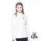 【Lynx Golf】女款吸濕快乾透氣易溶紗拉鍊口袋Lynx繡標可收式連帽長袖外套-白色 product thumbnail 2