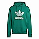 Adidas Trefoil Hoody IM9407 男 連帽上衣 帽T 運動 經典 三葉草 休閒 棉質 綠 product thumbnail 1