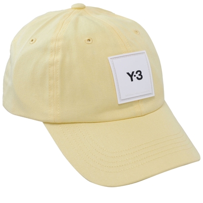 Y-3 SQL CAP 經典方塊LOGO圖騰山本耀司棒球帽(黃色/HI3311)