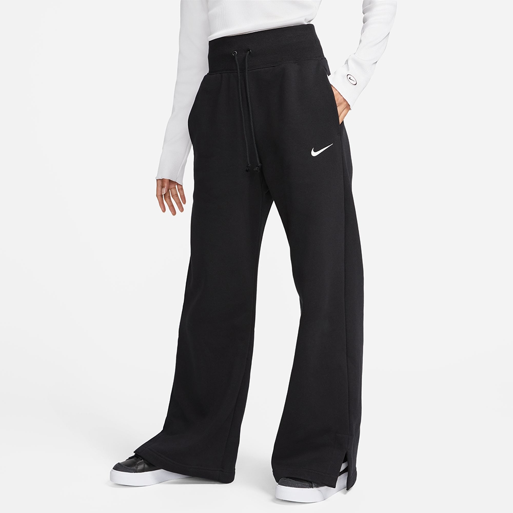 Nike 長褲NSW Pants 女款黑白棉褲褲子運動寬鬆縮口DM6420-010