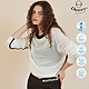 OUWEY歐薇 輕縷空網格針織上衣(白色；S-M)3241195001 product thumbnail 1