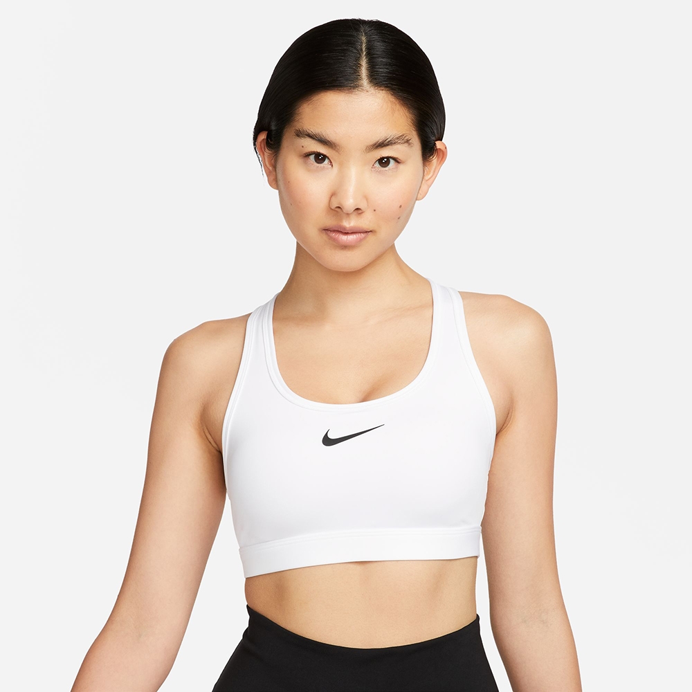 NIKE 運動內衣 女款 中度支撐 AS W NK SWSH MED SPT BRA 白 DX6822-100(3X937)