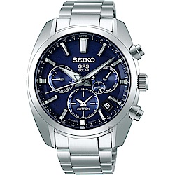 SEIKO 精工 Astron 5X53 雙時區太陽能GPS衛星定位手錶 SSH019J1