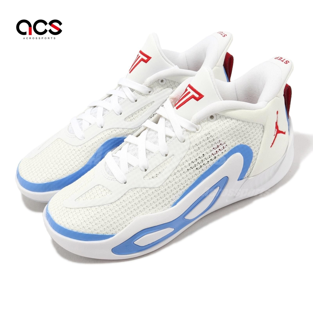 Nike 籃球鞋 Jordan Tatum 1 GS 大童鞋 女鞋 Archer Ave 白 藍 紅 DX5359-100