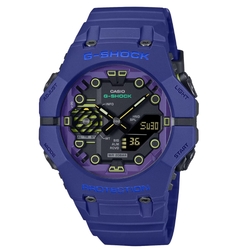 CASIO卡西歐 G-SHOCK 藍牙連線 科幻宇宙雙顯腕錶  藍 GA-B001CBR-2A_46mm