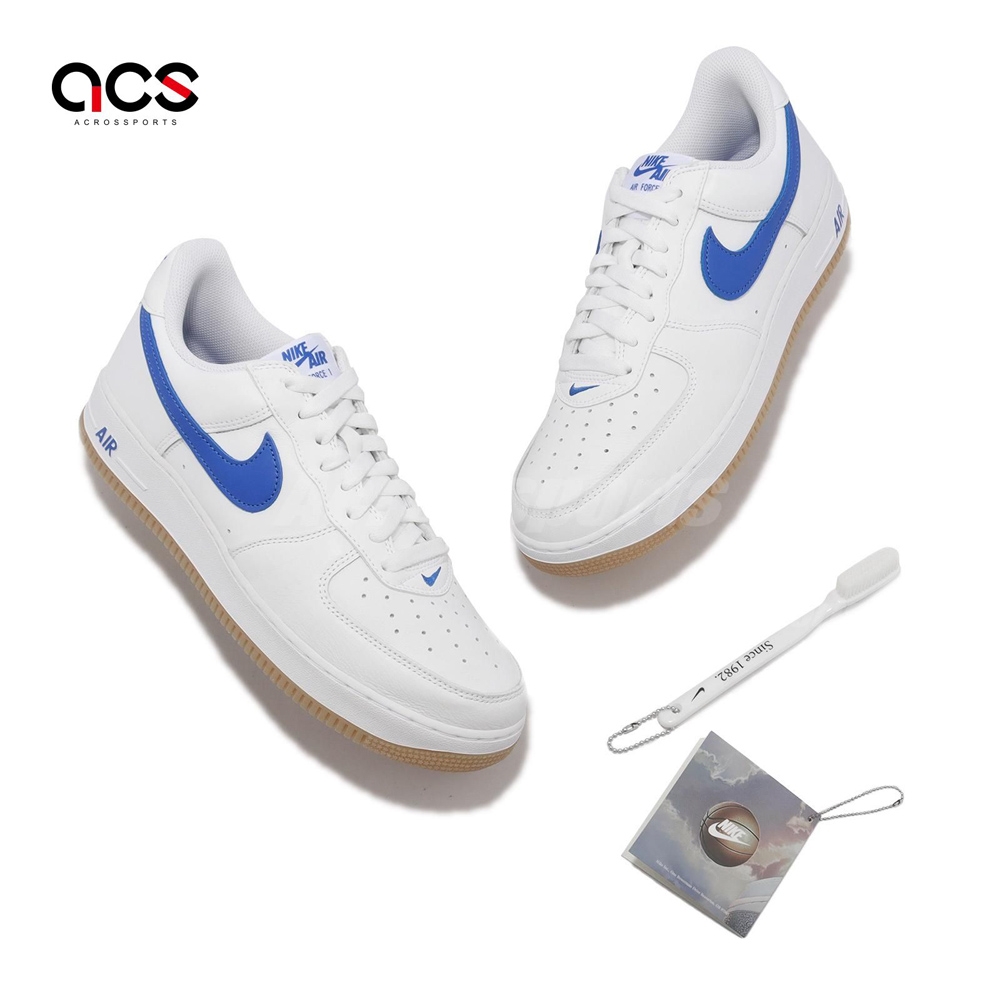 Nike 休閒鞋 Air Force 1 Low Retro 白 藍 男鞋 女鞋 Since 82 附牙刷 DJ3911-101