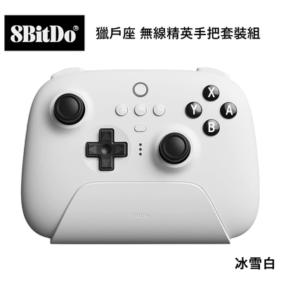 八位堂 8BitDO Nintendo Switch 獵戶座 無線精英手把套裝組 冰雪白