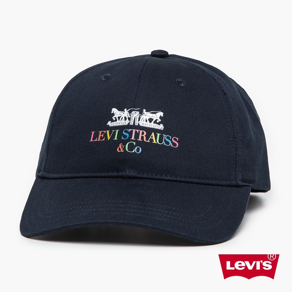 Levis 男女同款可調式棒球帽彩虹雙馬Logo FlEXFIT ONE TEN科技