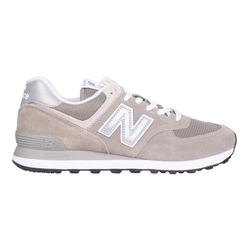 NEWBALANCE 男復古休閒鞋-574系列 麂皮 慢跑 NB N字鞋 ML574EVG 深灰銀