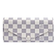 LV N63545 Damier Azur棋盤格Josephine釦式長夾(白-附收納零錢袋) product thumbnail 1