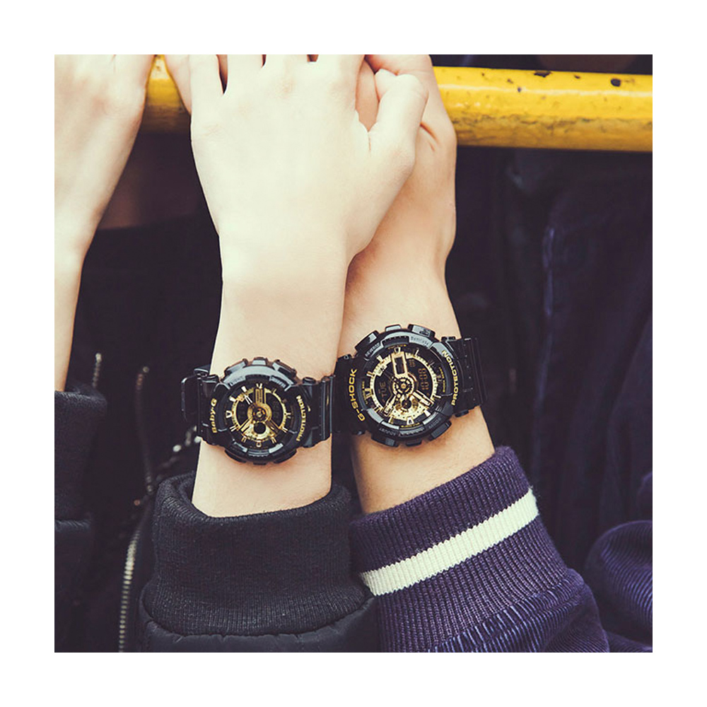 G-SHOCK&BABY-G組合狂派變形金剛重型休閒錶&多層次機械酷感女孩