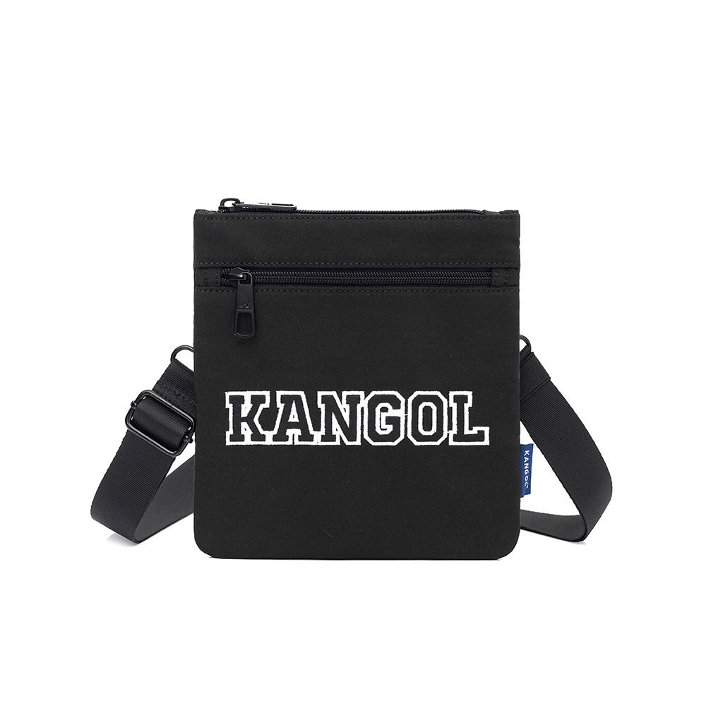 KANGOL 字母小扁包 黑-6225172020