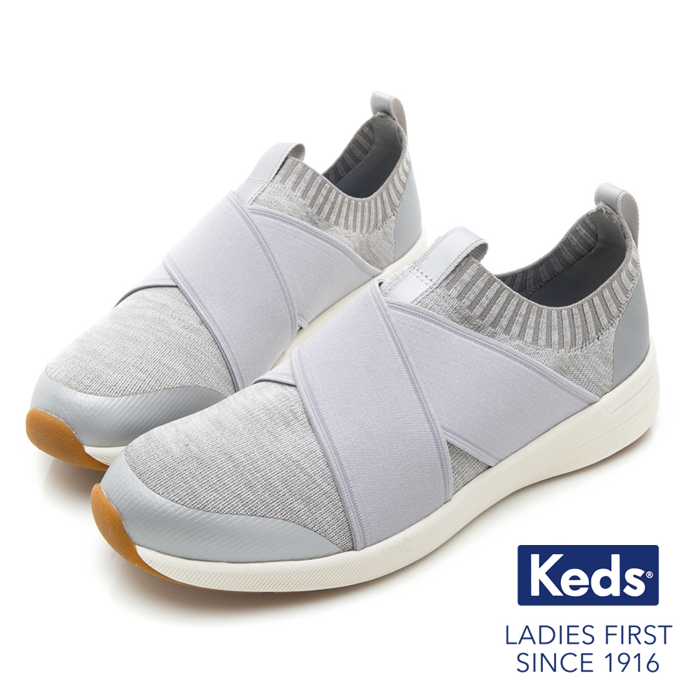 Keds Studio 完美包覆輕量休閒鞋-淺灰
